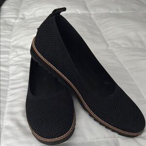 Eileen Fisher Black Knit Loafers